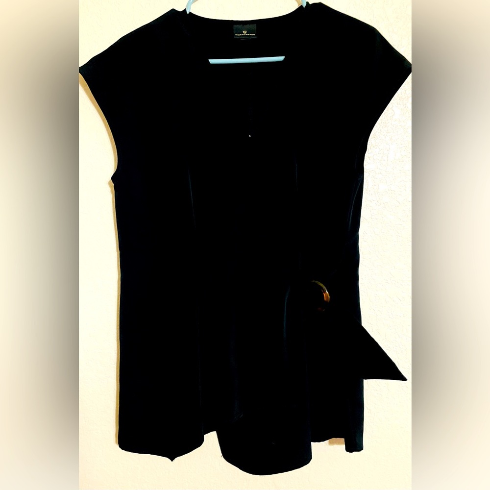 Worthington Cross Body Wrap Top
